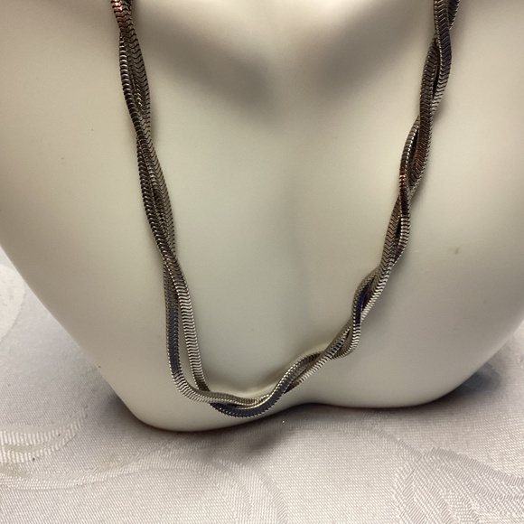 Braided twist RARE & UNIQUE STERLING NECKLACE - Picture 2 of 9